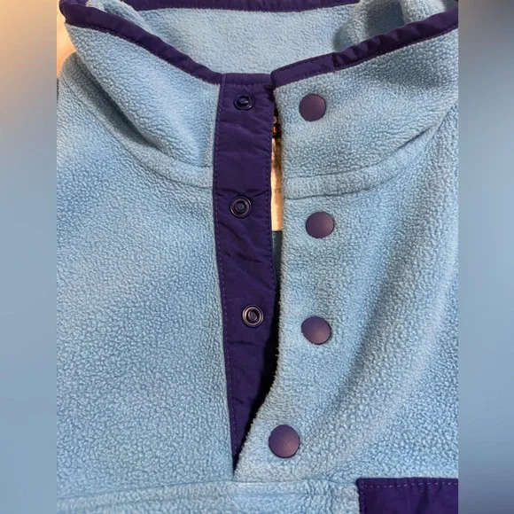 Patagonia Synchilla Women’s Blue Fleece Snap Pullover - Picture 6 of 10